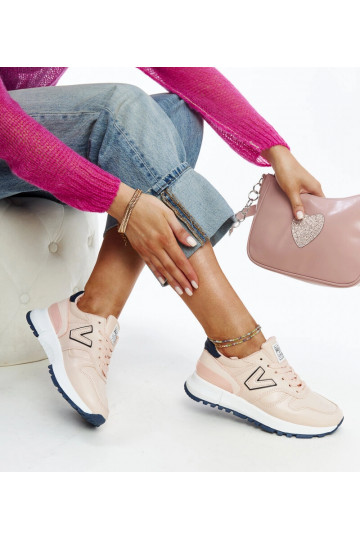 Rožiniai sneakersai ant... 2