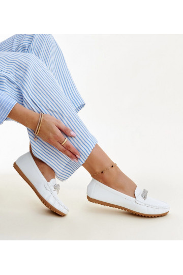 Adiba balti mokasynai su... 2