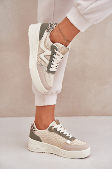 sportiniai bateliai Moteriškas su platforma su leopardo kailio raštais žalios spalvos Lorori