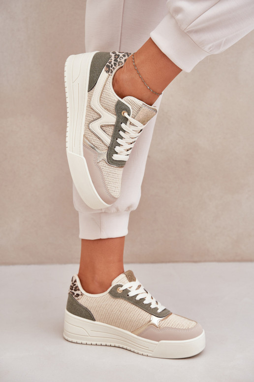 sportiniai bateliai Moteriškas su platforma su leopardo kailio raštais žalios spalvos Lorori