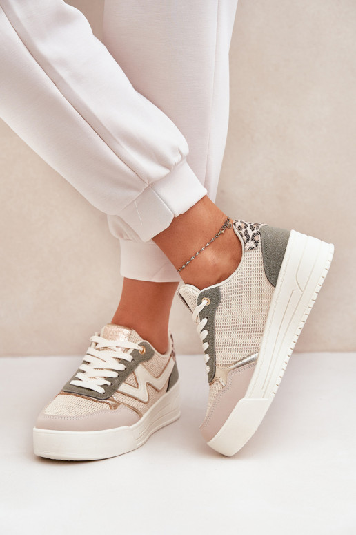 sportiniai bateliai Moteriškas su platforma su leopardo kailio raštais žalios spalvos Lorori