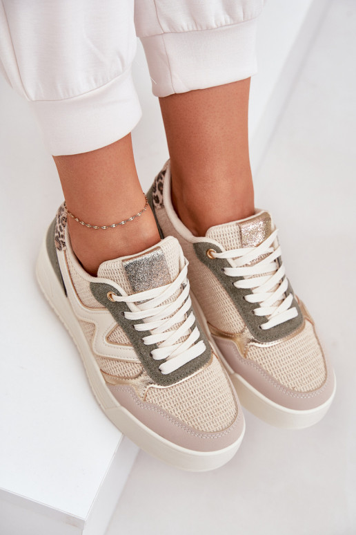 sportiniai bateliai Moteriškas su platforma su leopardo kailio raštais žalios spalvos Lorori