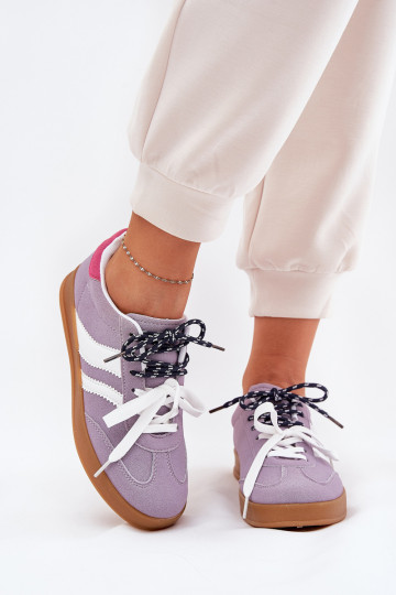 Žemas Sneakers modelio batai Moteriškas Z PodĮójnym Suvarstymasm Violetinės spalvos Ventus