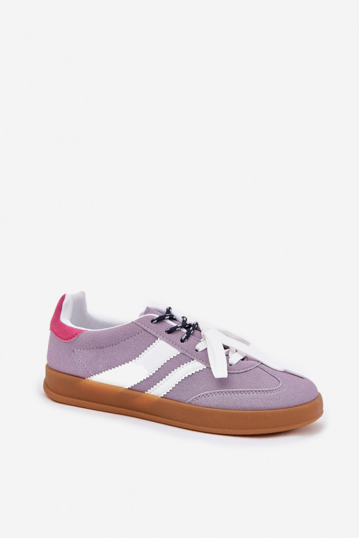 Žemas Sneakers modelio batai Moteriškas Z PodĮójnym Suvarstymasm Violetinės spalvos Ventus Žemas Sneakers modelio batai Moteriškas Z PodĮójnym Suvarstymasm Violetinės spalvos Ventus