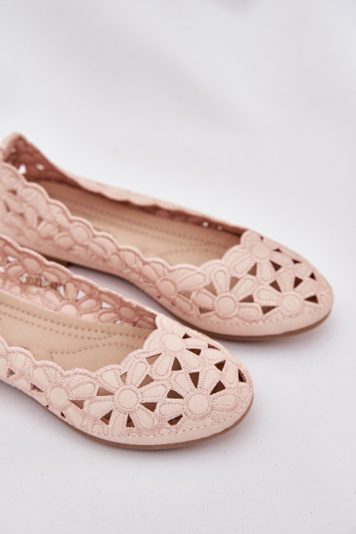 su aužūro elementais balerinos Vaikiški su blizgesiu rožinės spalvos Zindira su aužūro elementais balerinos Vaikiški su blizgesiu rožinės spalvos Zindira