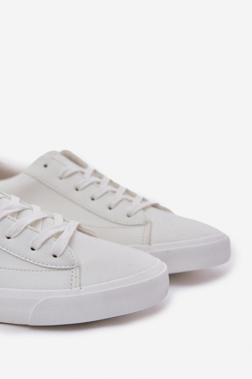 Vyriški Klasikinio modelio lygiapadžiai sportbačiai iš eko odos Big Star NN174250 baltos spalvos Vyriški Klasikinio modelio lygiapadžiai sportbačiai iš eko odos Big Star NN174250 baltos spalvos