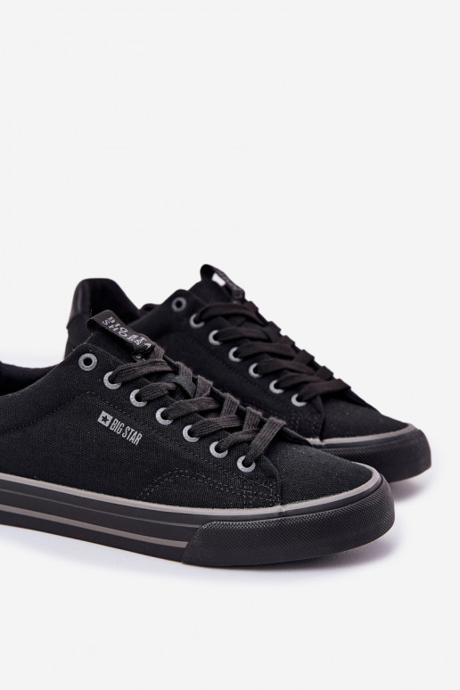 Žemas Vyriški laisvalaikio batai Big Star NN174018 juodos spalvos Žemas Vyriški laisvalaikio batai Big Star NN174018 juodos spalvos
