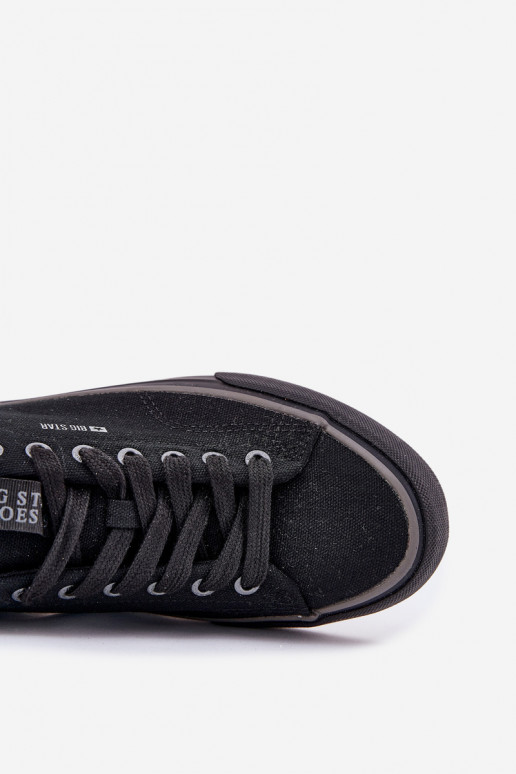 Žemas Vyriški laisvalaikio batai Big Star NN174018 juodos spalvos Žemas Vyriški laisvalaikio batai Big Star NN174018 juodos spalvos