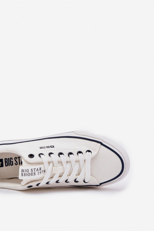 Žemi Vyriški laisvalaikio batai Big Star NN174017 balti Žemi Vyriški laisvalaikio batai Big Star NN174017 balti