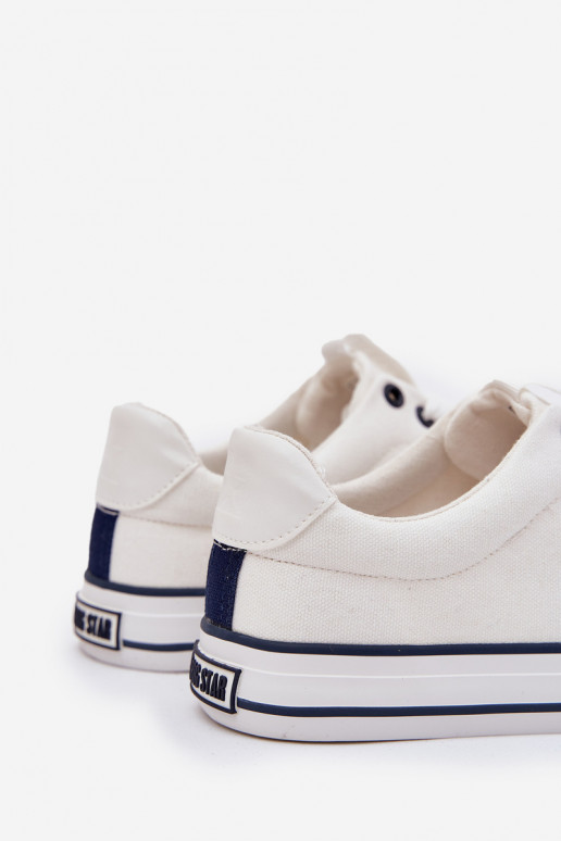 Žemi Vyriški laisvalaikio batai Big Star NN174017 balti Žemi Vyriški laisvalaikio batai Big Star NN174017 balti