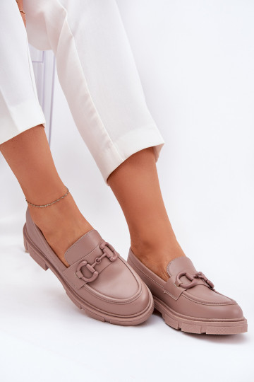 moteriški mokasinai Eko Oda Su puošniais Detalem chaki spalvos Seftass