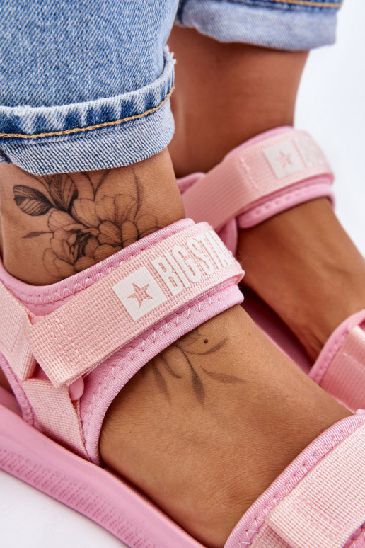 Moteriškas Sportinio stiliaus basutės Big Star LL274729 rožinės spalvos Moteriškas Sportinio stiliaus basutės Big Star LL274729 rožinės spalvos