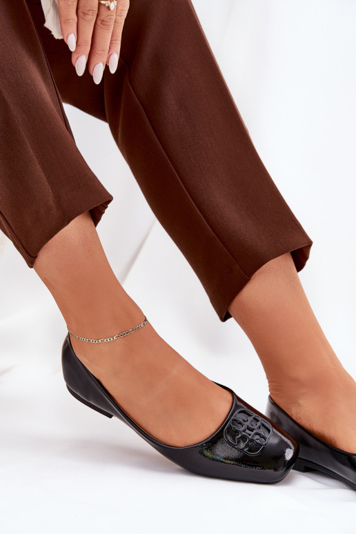 su lako efektu Elegantiško stiliaus Balerinos Moteriškas Su puošniais Detalem Vinceza 17377 juodos spalvos su lako efektu Elegantiško stiliaus Balerinos Moteriškas Su puošniais Detalem Vinceza 17377 juodos spalvos
