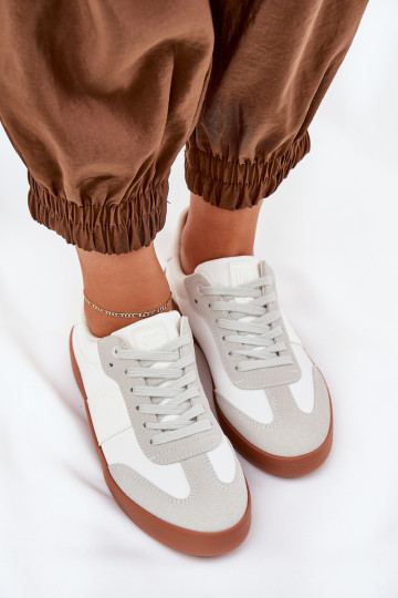 Sneakers modelio batai Moteriškas Big Star RR274371 Baltos-pilkos spalvos 2