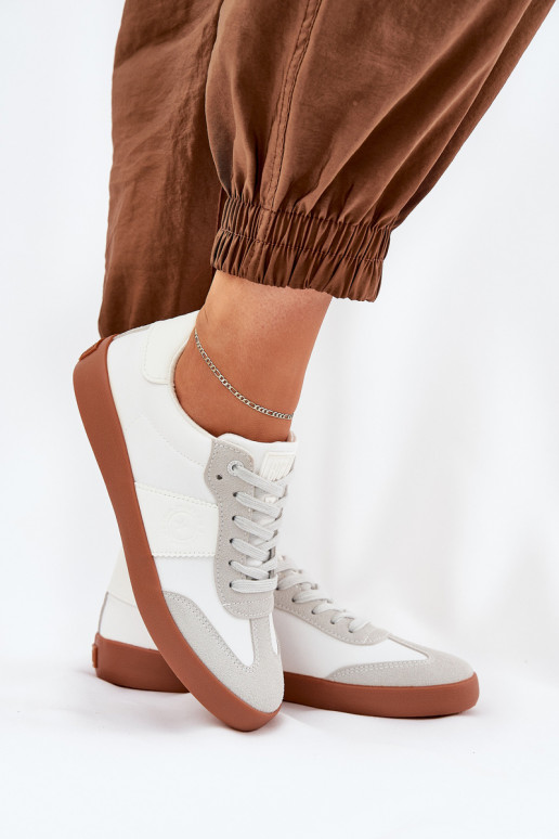 Sneakers modelio batai Moteriškas Big Star RR274371 Baltos-pilkos spalvos