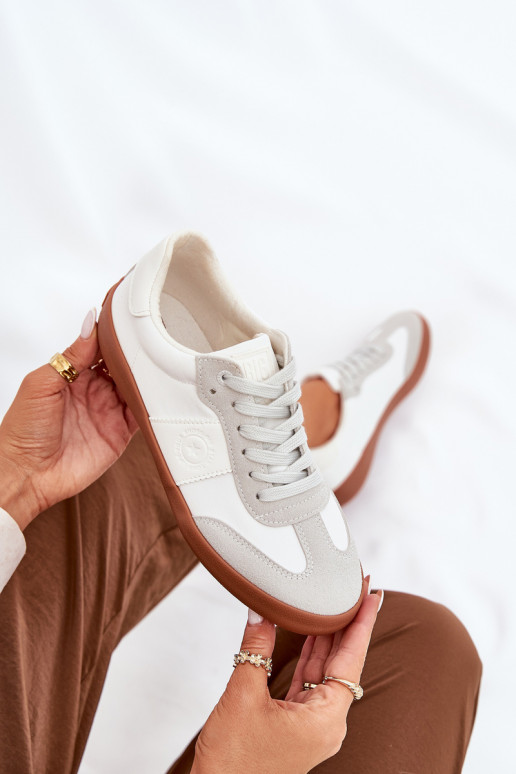 Sneakers modelio batai Moteriškas Big Star RR274371 Baltos-pilkos spalvos