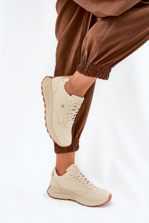  sportiniai bateliai Moteriškas Big Star RR274630 HI-POLY SYSTEM smėlio spalvos