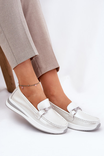 Oda moteriški mokasinai S.Barski GR51-598 perlamutriniai