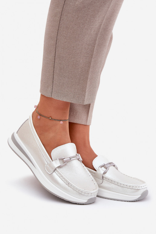 Oda moteriški mokasinai S.Barski GR51-598 perlamutriniai