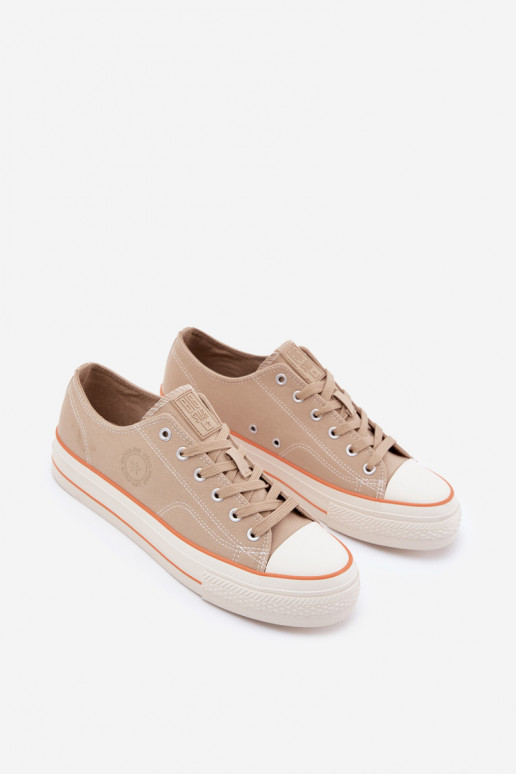 Vyriški laisvalaikio batai su platforma Big Star RR174323 smėlio spalvos