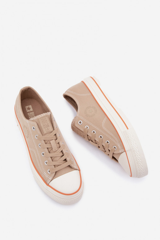 Vyriški laisvalaikio batai su platforma Big Star RR174323 smėlio spalvos