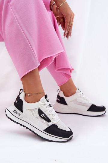 sportiniai bateliai Moteriškas su platforma Big Star RR274A223 HI-POLY SYSTEM Baltos-juodos spalvos