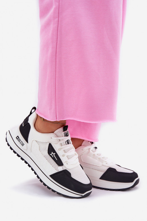 sportiniai bateliai Moteriškas su platforma Big Star RR274A223 HI-POLY SYSTEM Baltos-juodos spalvos sportiniai bateliai Moteriškas su platforma Big Star RR274A223 HI-POLY SYSTEM Baltos-juodos spalvos