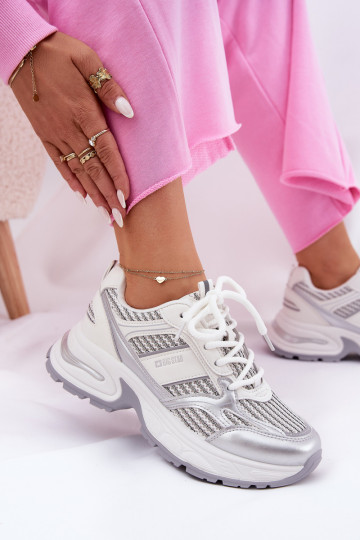 Sneakers modelio batai Moteriškas Big Star RR274A195 baltos spalvos