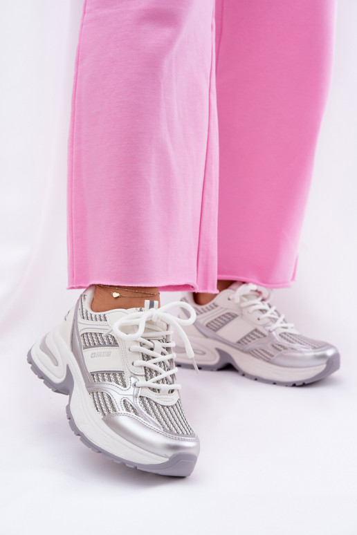 Sneakers modelio batai Moteriškas Big Star RR274A195 baltos spalvos