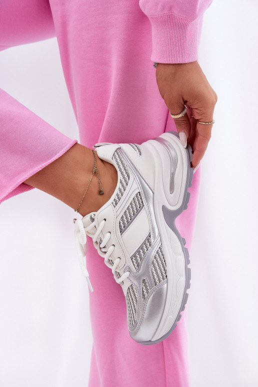 Sneakers modelio batai Moteriškas Big Star RR274A195 baltos spalvos