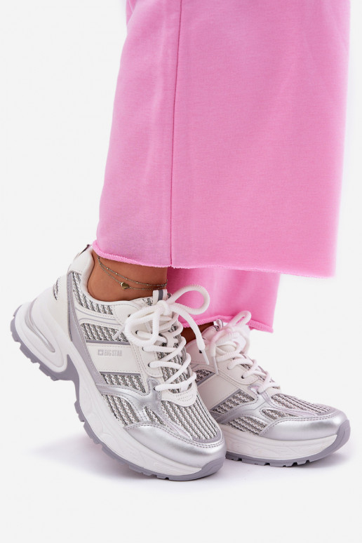 Sneakers modelio batai Moteriškas Big Star RR274A195 baltos spalvos
