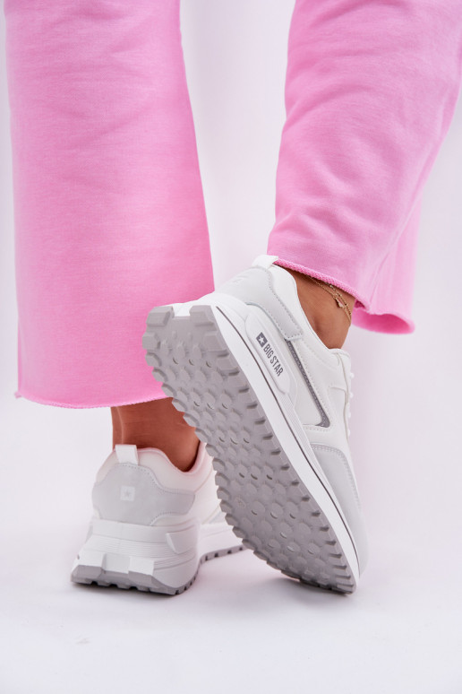 Sneakers modelio batai Moteriškas Big Star RR274A213 HI-POLY SYSTEM baltos spalvos Sneakers modelio batai Moteriškas Big Star RR274A213 HI-POLY SYSTEM baltos spalvos