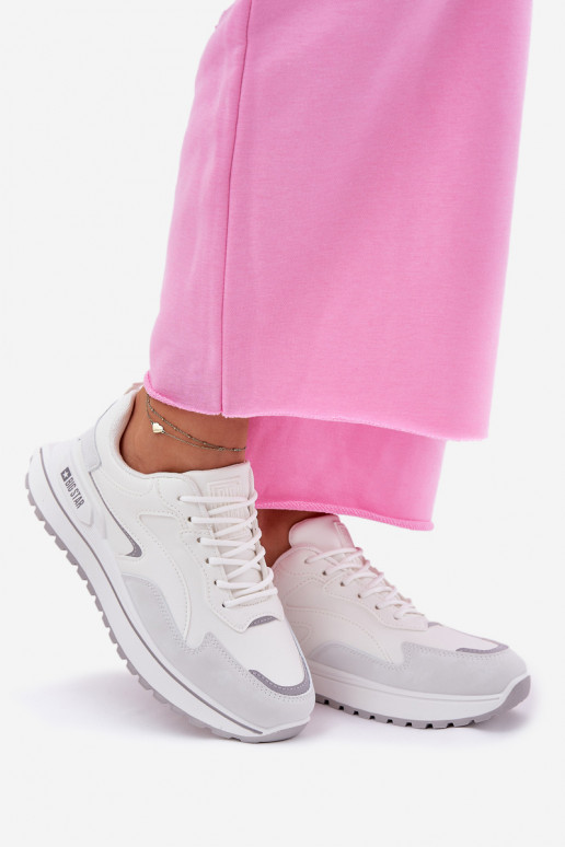 Sneakers modelio batai Moteriškas Big Star RR274A213 HI-POLY SYSTEM baltos spalvos Sneakers modelio batai Moteriškas Big Star RR274A213 HI-POLY SYSTEM baltos spalvos