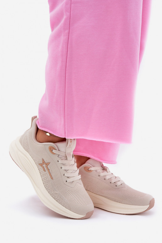 sportiniai bateliai Sneakers modelio batai Moteriškas Big Star RR274A145 HI-POLY SYSTEM smėlio spalvos sportiniai bateliai Sneakers modelio batai Moteriškas Big Star RR274A145 HI-POLY SYSTEM smėlio spalvos