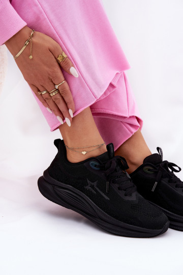 sportiniai bateliai Sneakers modelio batai Moteriškas Big Star RR274A144 HI-POLY SYSTEM juodos spalvos
