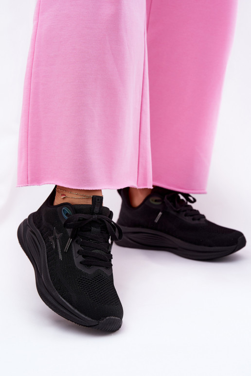 sportiniai bateliai Sneakers modelio batai Moteriškas Big Star RR274A144 HI-POLY SYSTEM juodos spalvos