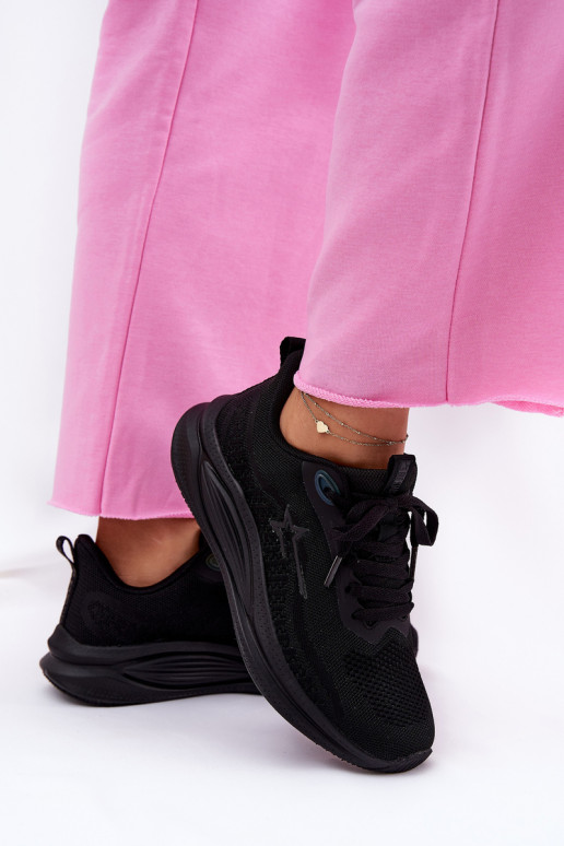 sportiniai bateliai Sneakers modelio batai Moteriškas Big Star RR274A144 HI-POLY SYSTEM juodos spalvos