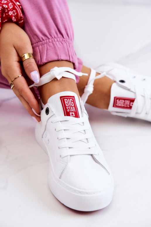 Oda Sportbačiai Big Star JJ274212 Baltos-raudonos spalvos