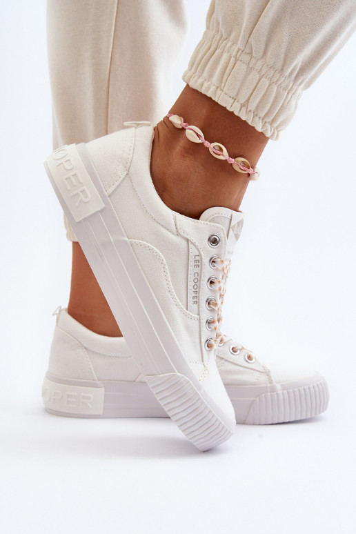 Moteriški batai Lee Cooper LCIN-24-31-2170 baltos spalvos