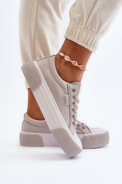 Laisvalaikio bateliai Ant storo pado Lee Cooper LCIN-24-31-2178 pilkos spalvos