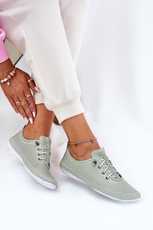 batai Moteriškas Pagaminta iš natūralios odos Artiker 54C0833 šviesiai žalios spalvos batai Moteriškas Pagaminta iš natūralios odos Artiker 54C0833 šviesiai žalios spalvos