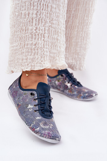 batai Moteriškas Pagaminta iš natūralios odos Raštuotas Artiker 56C2691 mėlynos spalvos