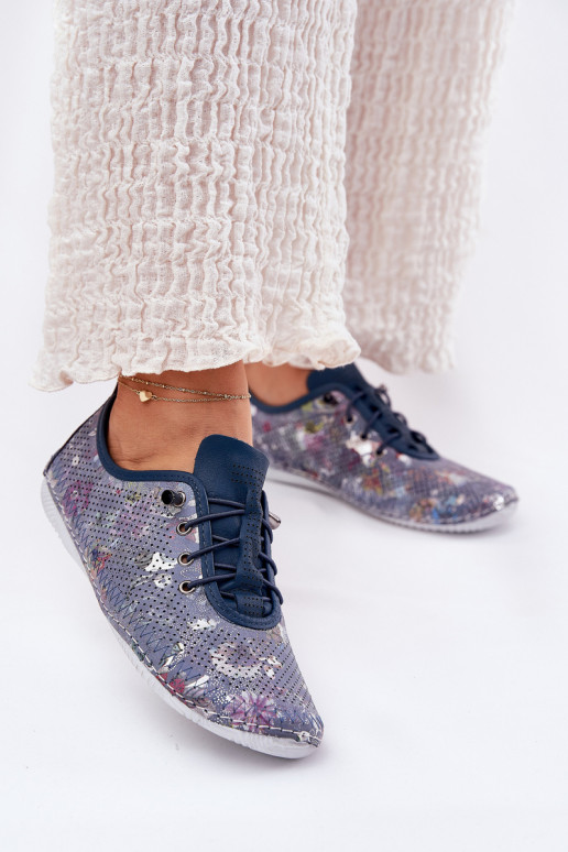 batai Moteriškas Pagaminta iš natūralios odos Raštuotas Artiker 56C2691 mėlynos spalvos