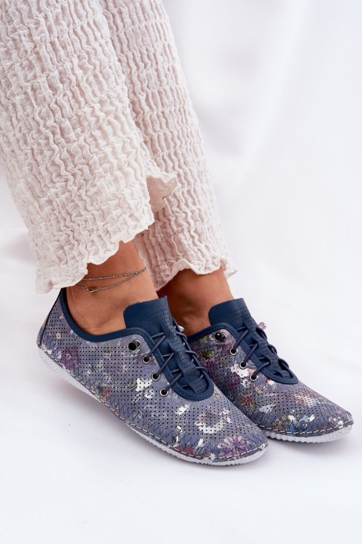 batai Moteriškas Pagaminta iš natūralios odos Raštuotas Artiker 56C2691 mėlynos spalvos