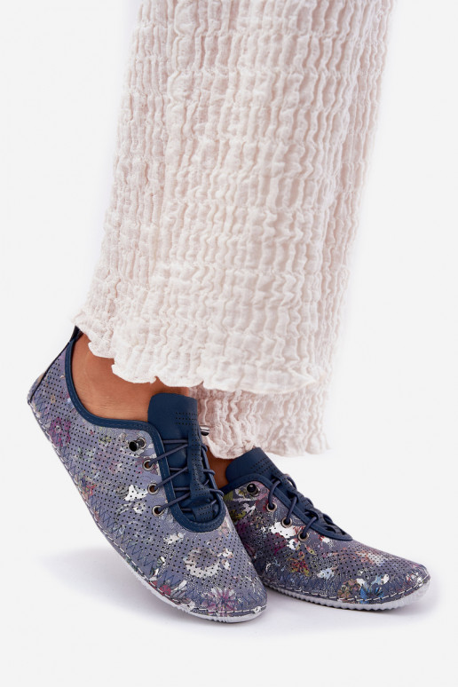 batai Moteriškas Pagaminta iš natūralios odos Raštuotas Artiker 56C2691 mėlynos spalvos