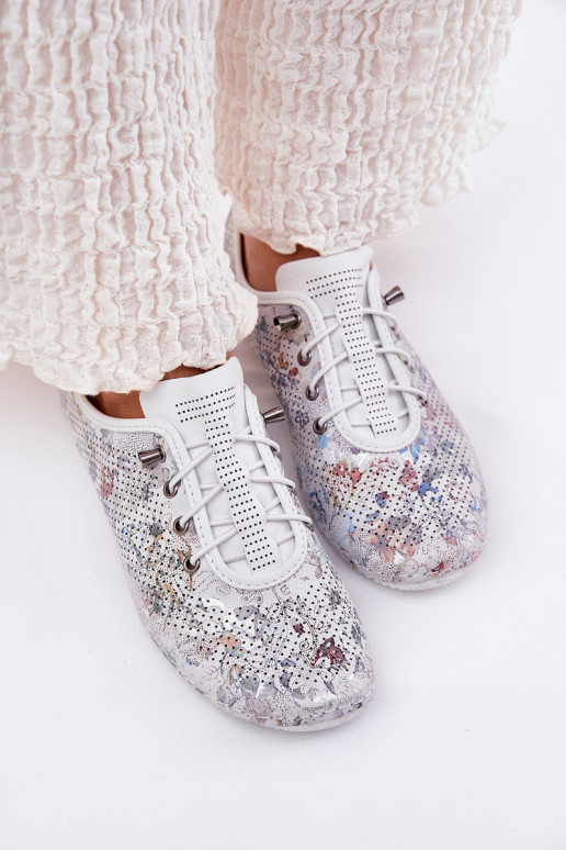 batai Moteriškas Pagaminta iš natūralios odos Raštuotas Artiker 56C2688 baltos spalvos