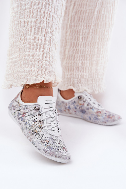 batai Moteriškas Pagaminta iš natūralios odos Raštuotas Artiker 56C2688 baltos spalvos