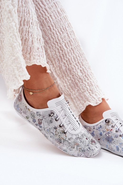 batai Moteriškas Pagaminta iš natūralios odos Raštuotas Artiker 56C2688 baltos spalvos