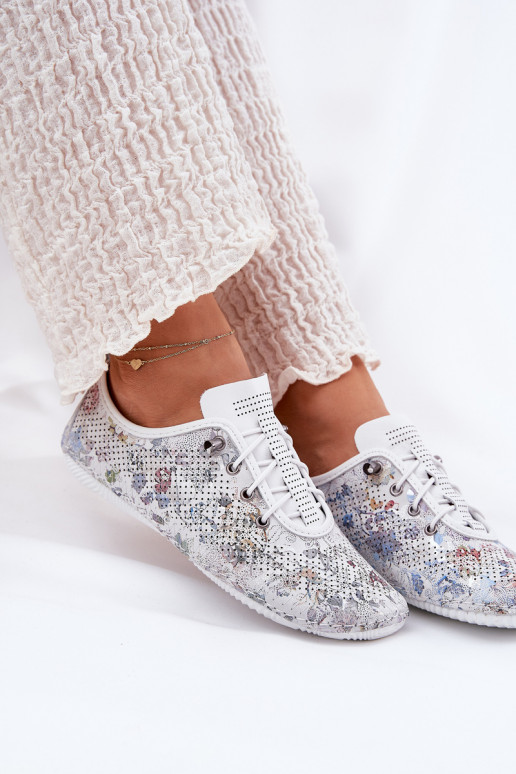 batai Moteriškas Pagaminta iš natūralios odos Raštuotas Artiker 56C2688 baltos spalvos