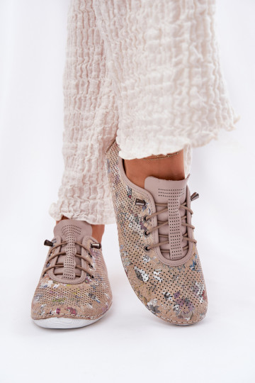 batai Moteriškas Pagaminta iš natūralios odos Raštuotas Artiker 56C2689 smėlio spalvos 2